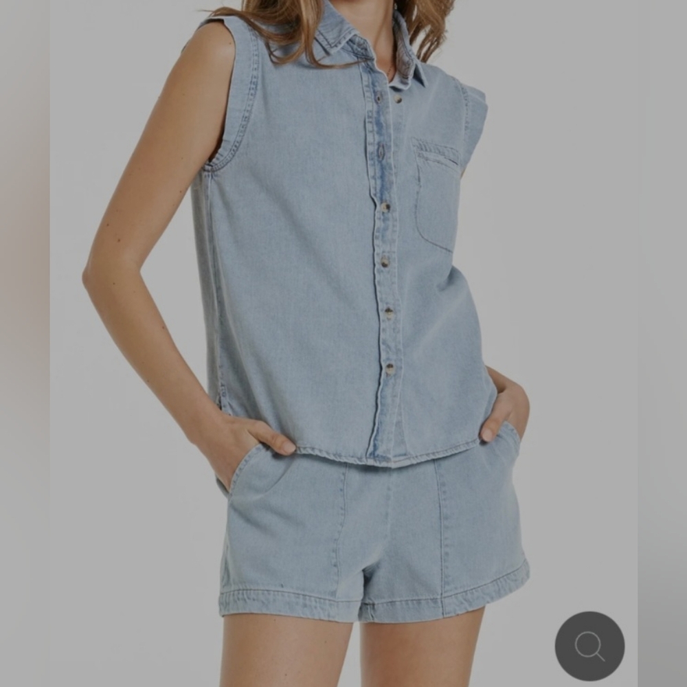 Dear John‎ Monroe welt pocket denim shirt